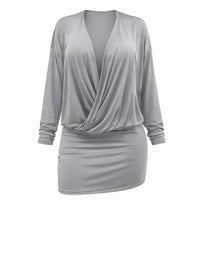 Nori Sheer Drape Mini Dress